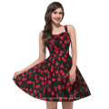 Best Selling Vintage Cotton Ball Retro Printed Vintage Cherry Retro Dress CL6092-4#